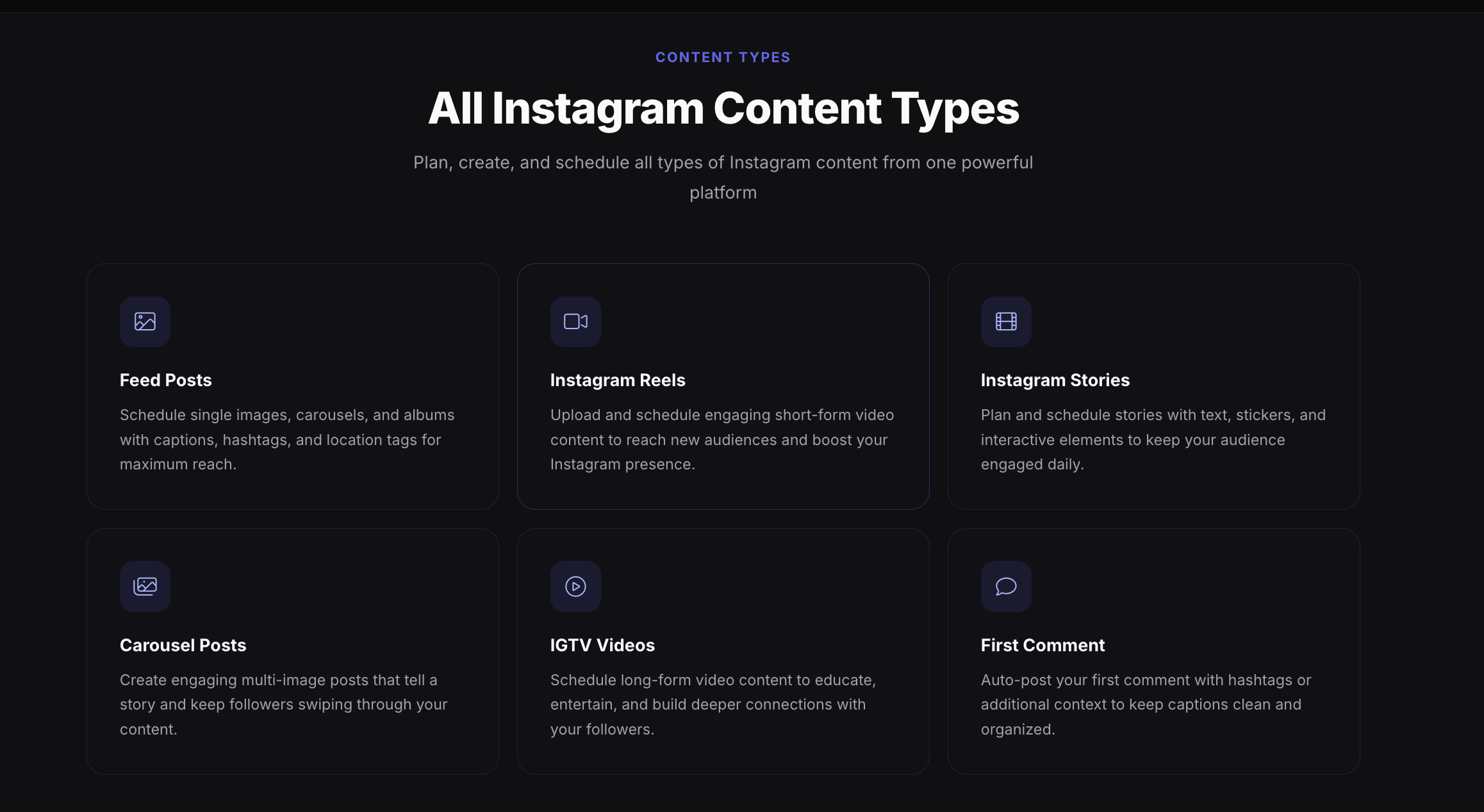 Bulk schedule Instagram posts