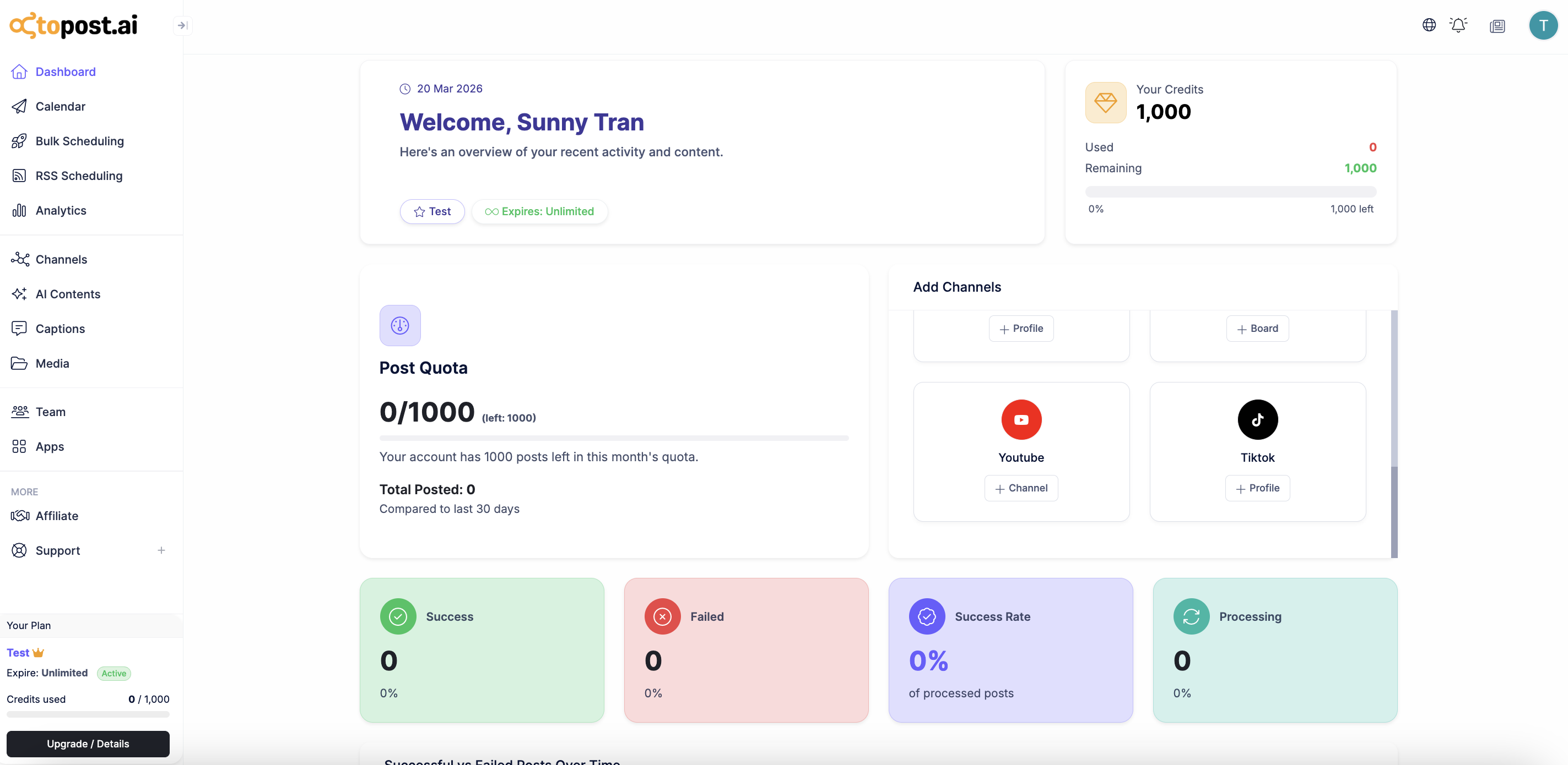 onnect all your social media accounts