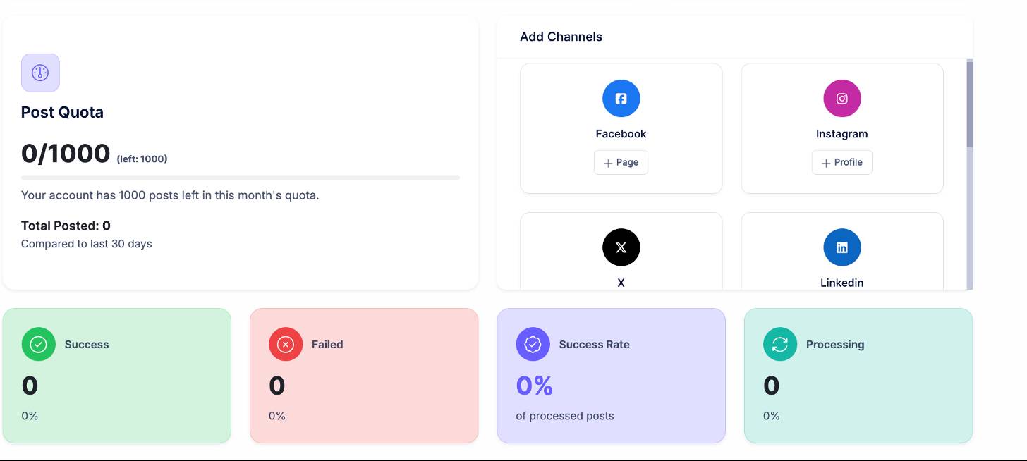 Connect your social media accounts