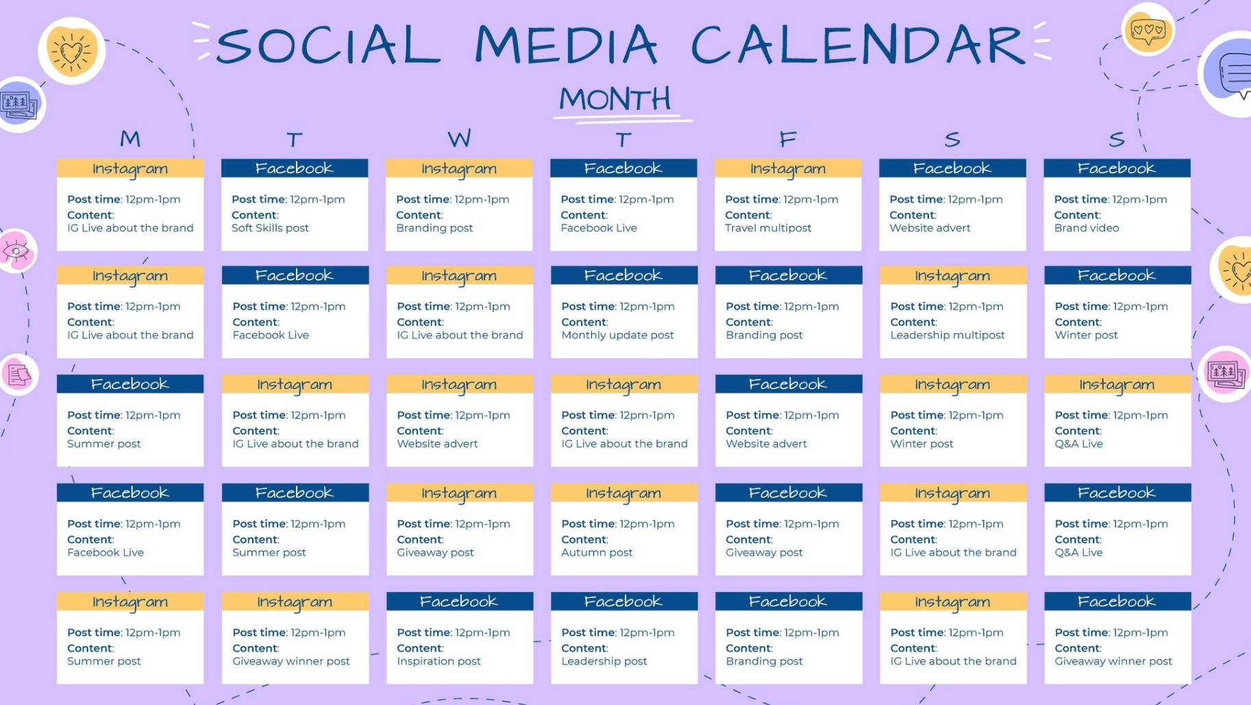 Social Media Post Planner