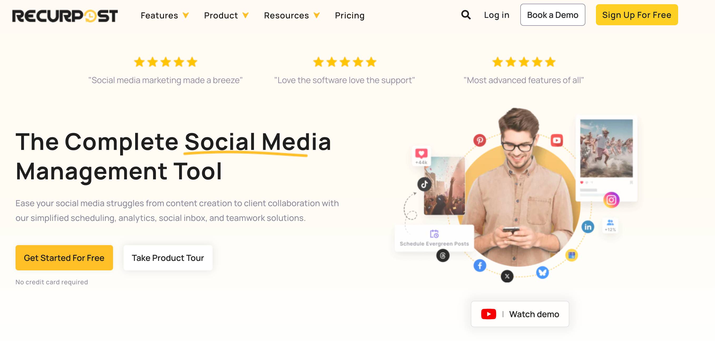 social media scheduler recurpost